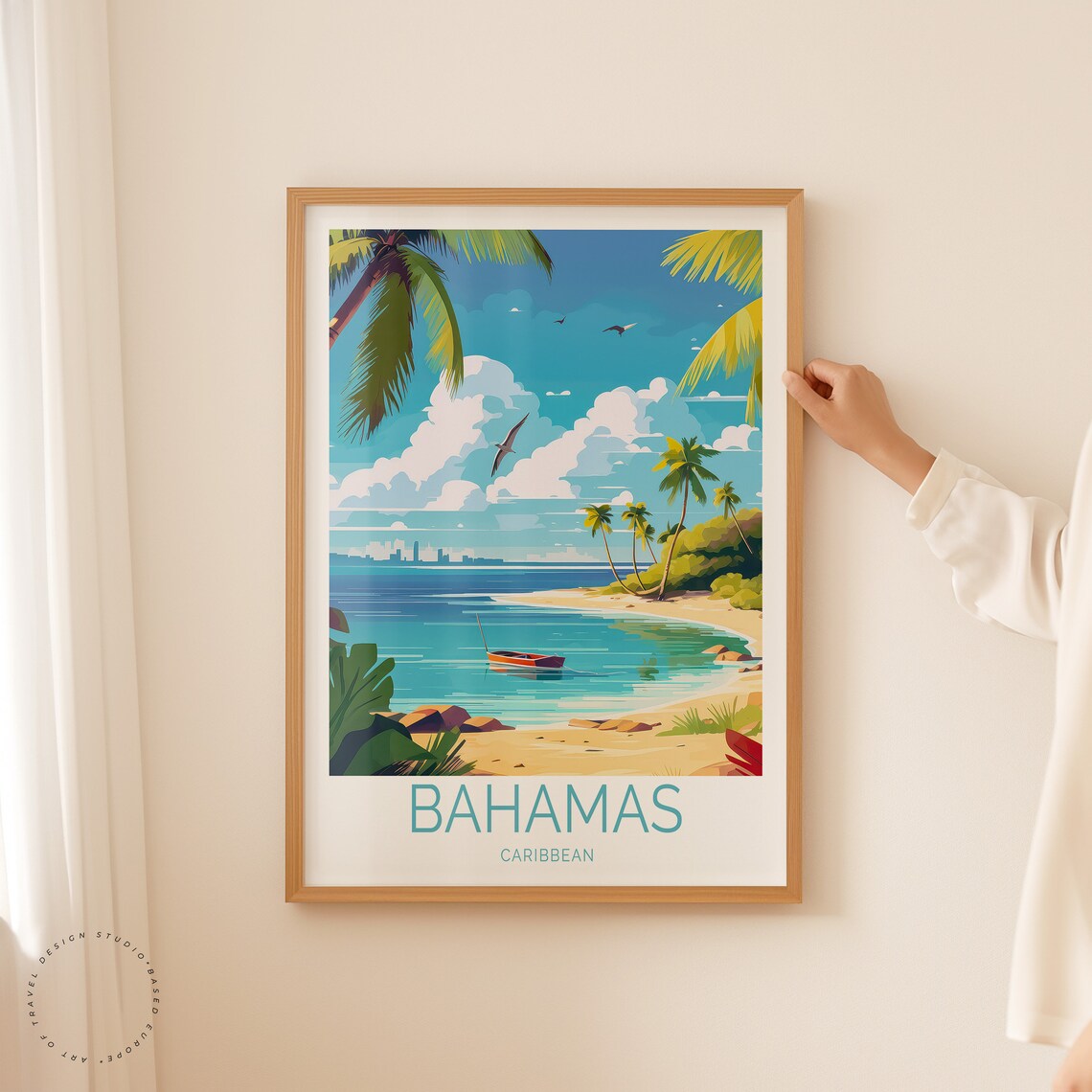 Bahamas Travel Poster, Caribbean Wall Art Print - Image 2