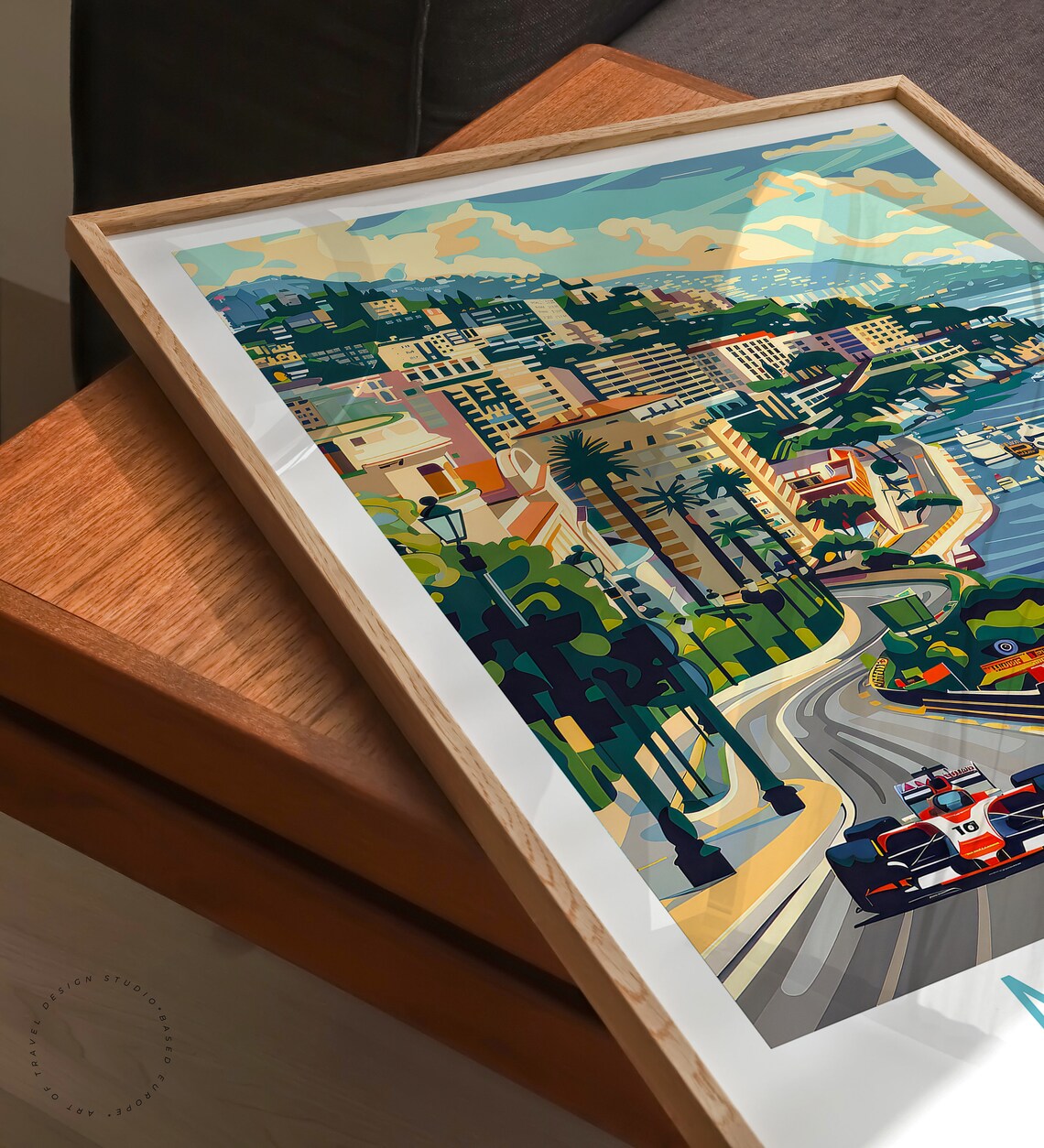 Monaco Travel Poster, French Riviera Custom Decor - Image 3