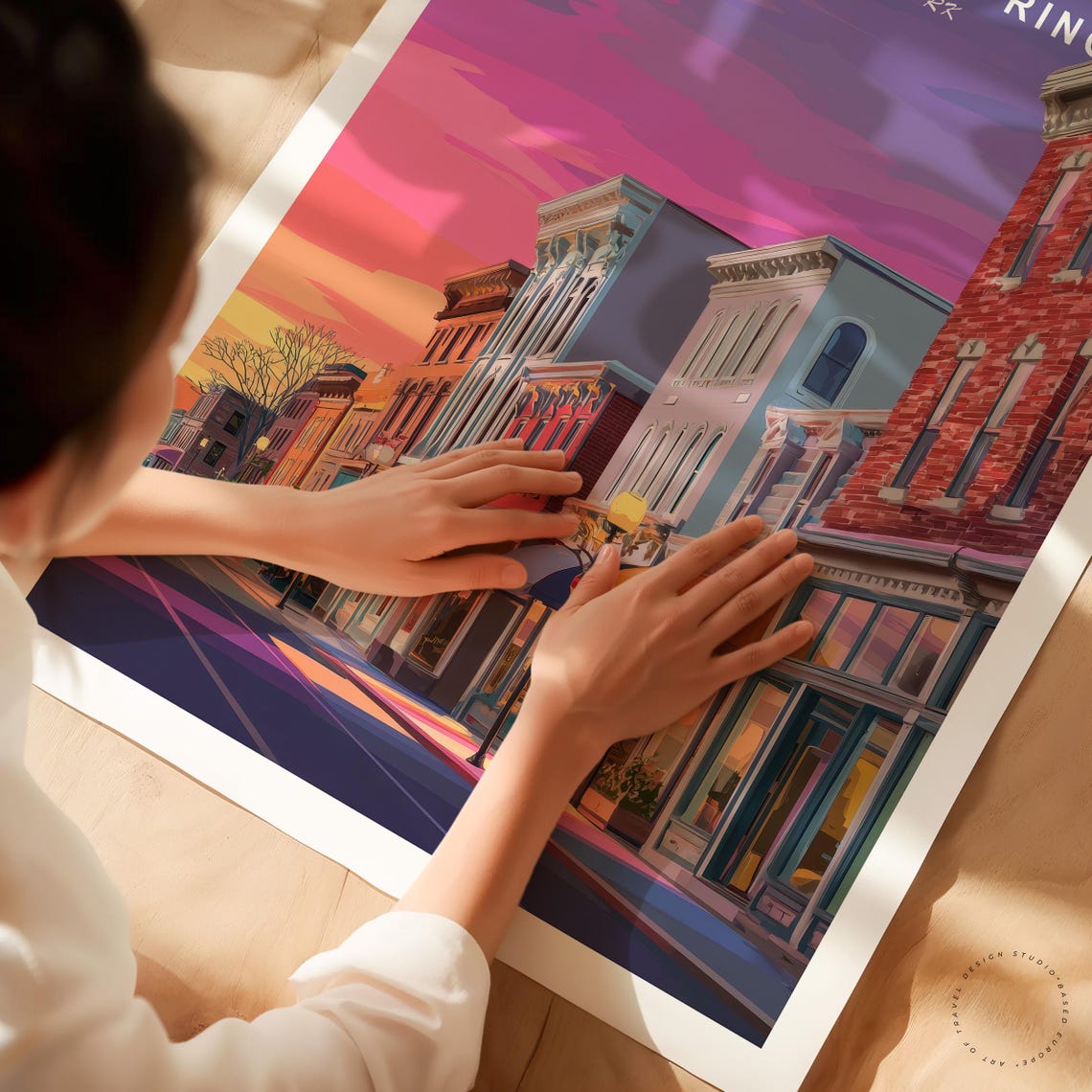 Saratoga Springs New York Travel Poster United States Wall Art Print Birthday Gifts Home Decor - Image 3