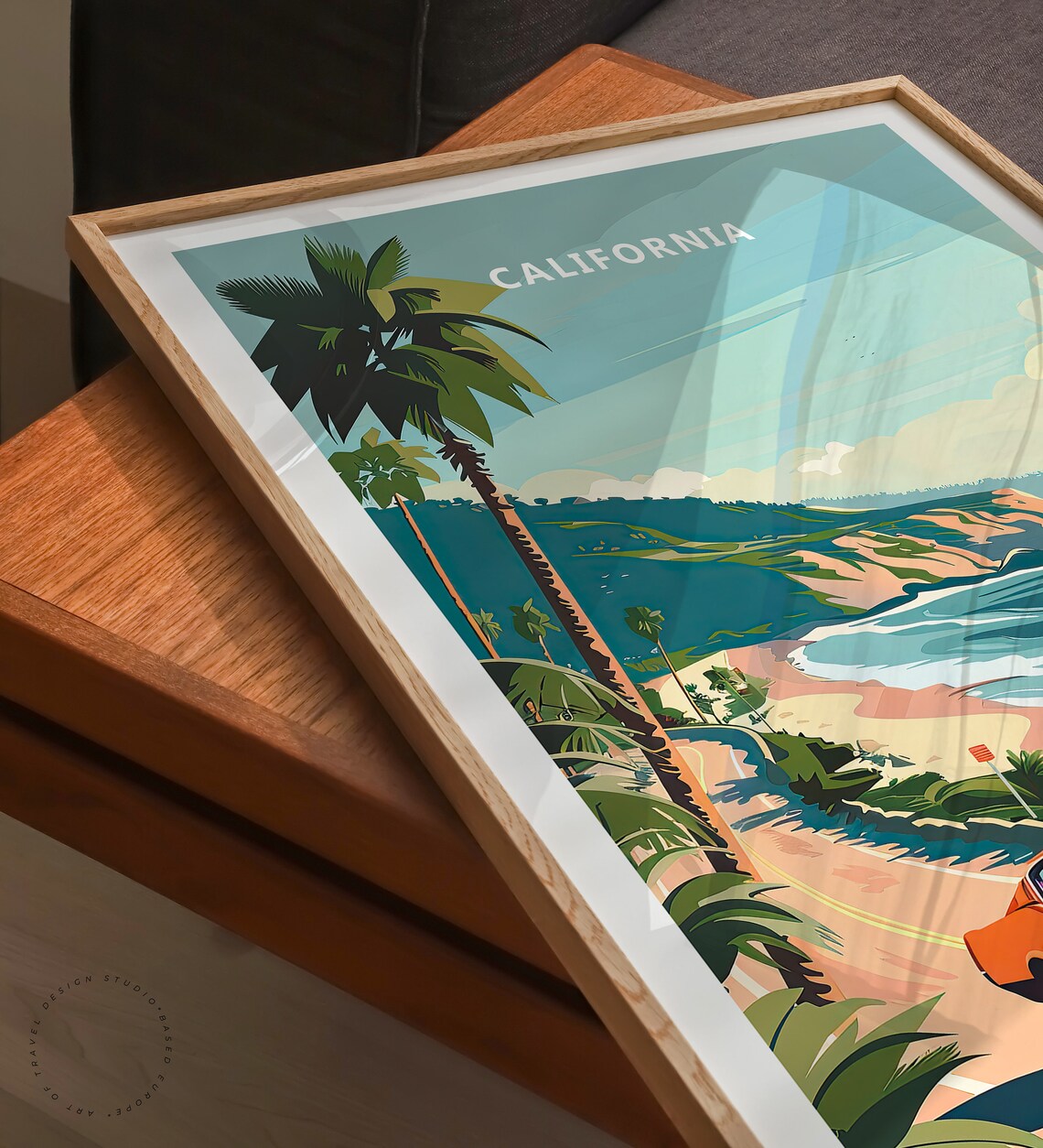 California Travel Poster, USA Coast Travel Poster - Image 3
