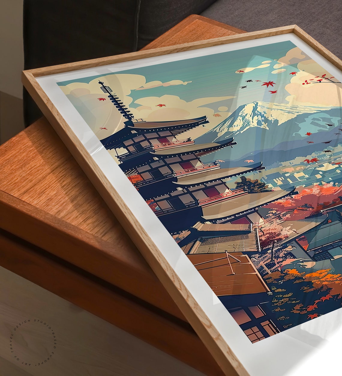 Kyoto Japan Travel Poster Japan City Wall Decor Kyoto Japan Fuji Poster Print Japanese Poster Personalised Present Wedding Gifts - Image 3