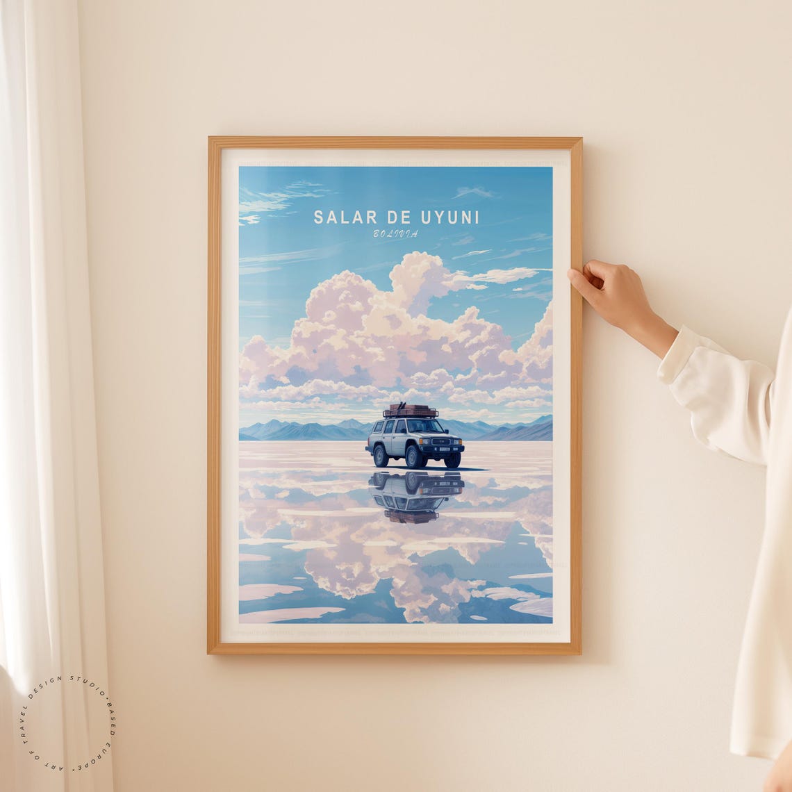 Salar De Uyuni Travel Poster, Minimalist Bolivia - Image 5