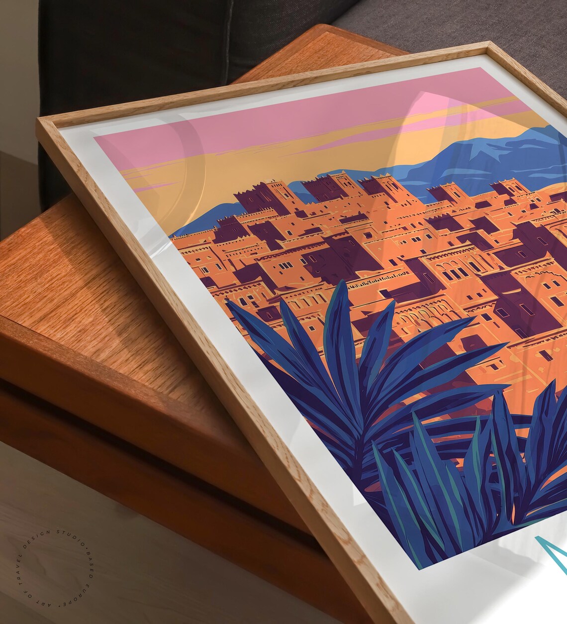 Merzouga Morocco Desert Kasbah Sunset Mountains Sahara Travel Poster - Image 6