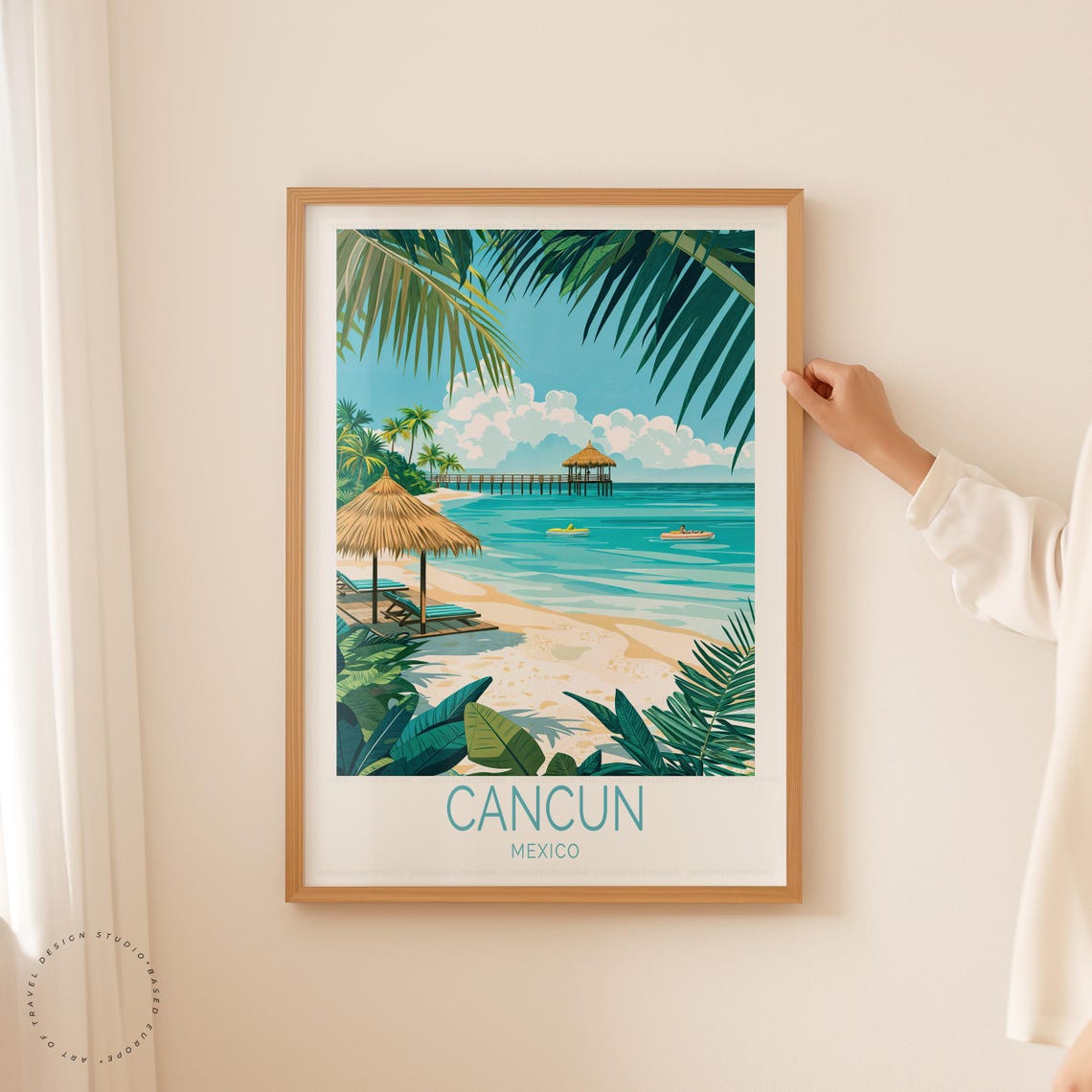 Cancun Yucatan Peninsula Travel Poster - Image 5