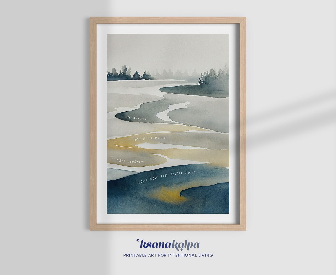 Look How Far You've Come Watercolor Art Print