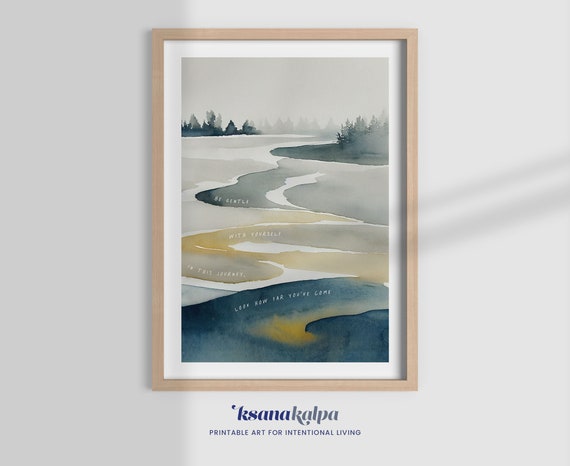 Look How Far You've Come Watercolor Art Print