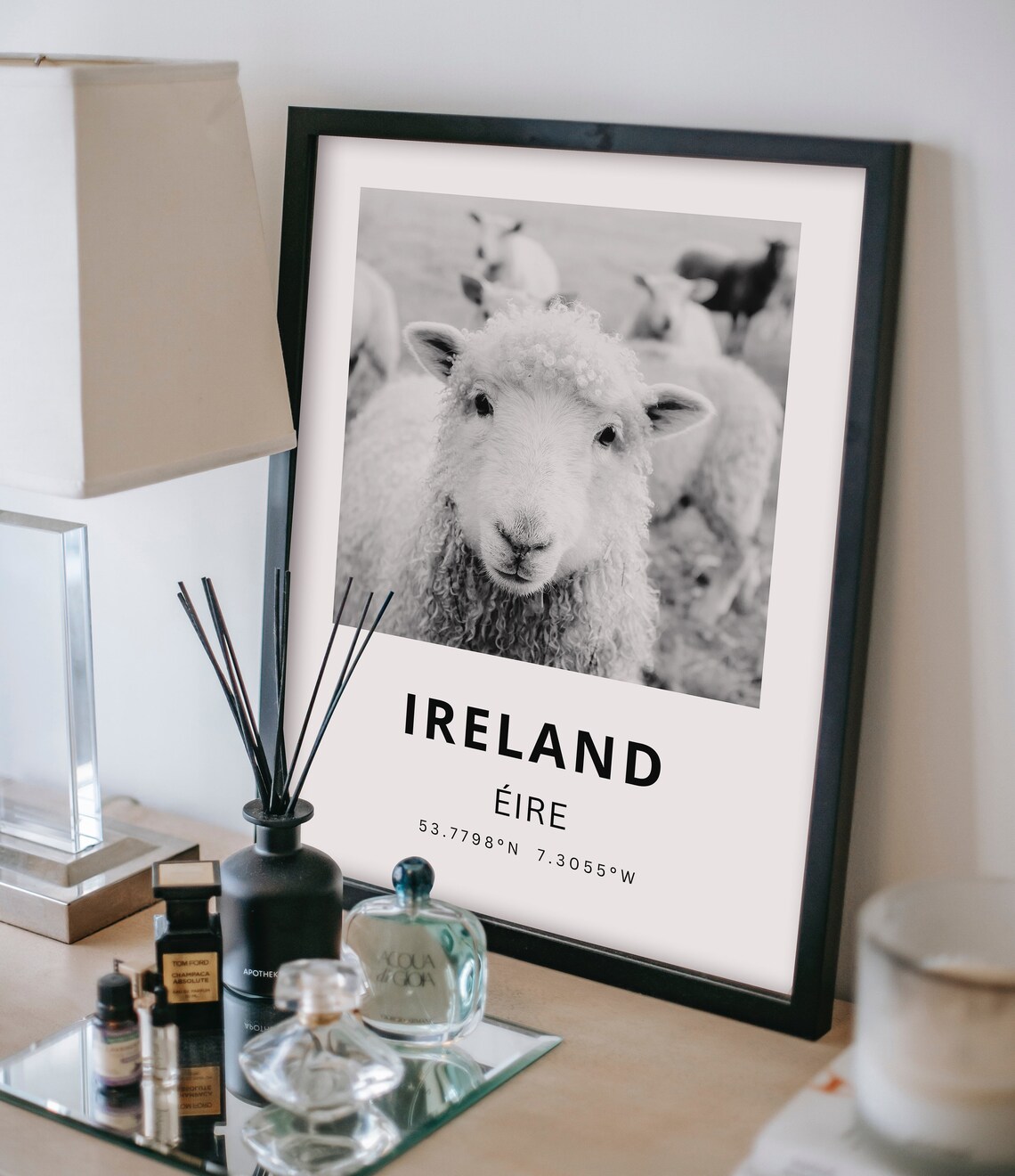 Ireland Sheep Photography Art Print, Dublin Travel Poster - Image 6