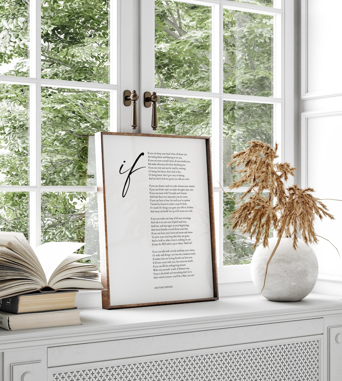 Rudyard Kipling If Poetry Print, Office Decor - Image 6