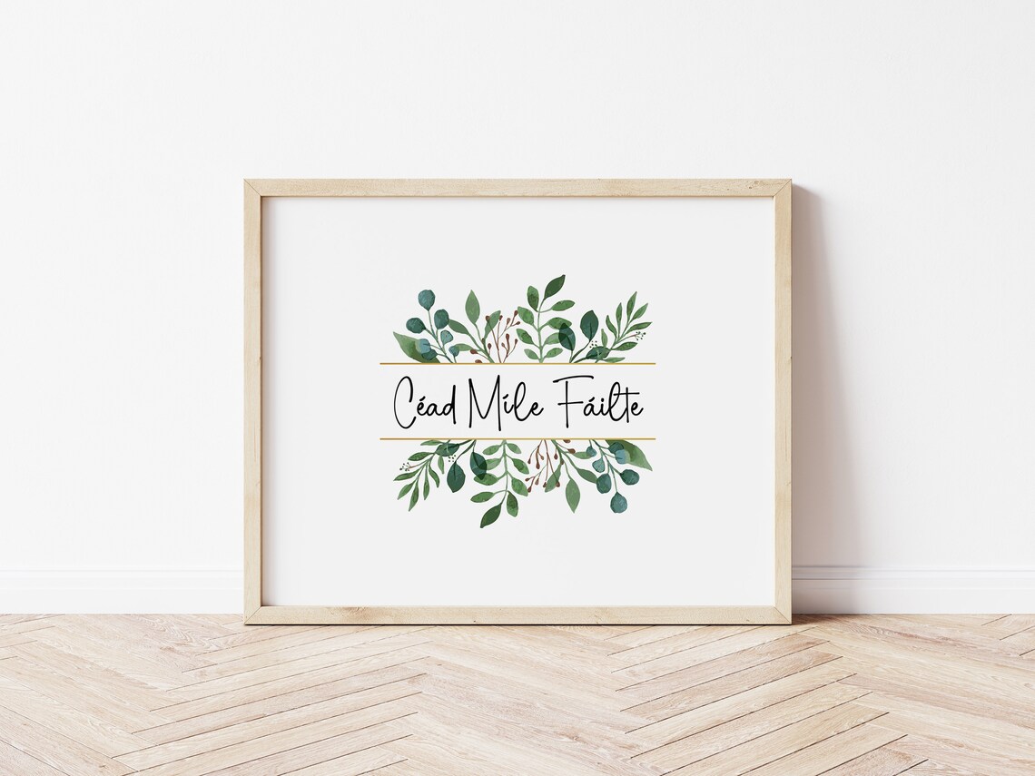 Cad Mle Filte Ireland Welcome Sign Art Print - Image 4