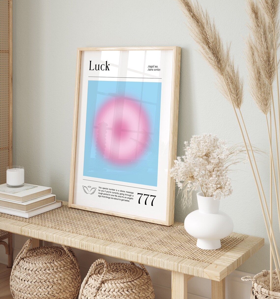 Angel Numbers 777 Spiritual Number Poster Print - Image 5