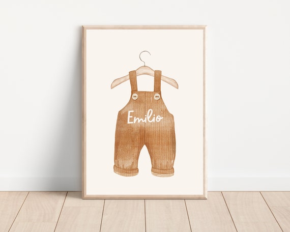 Personalized Baby Name Boho Nursery Art Print