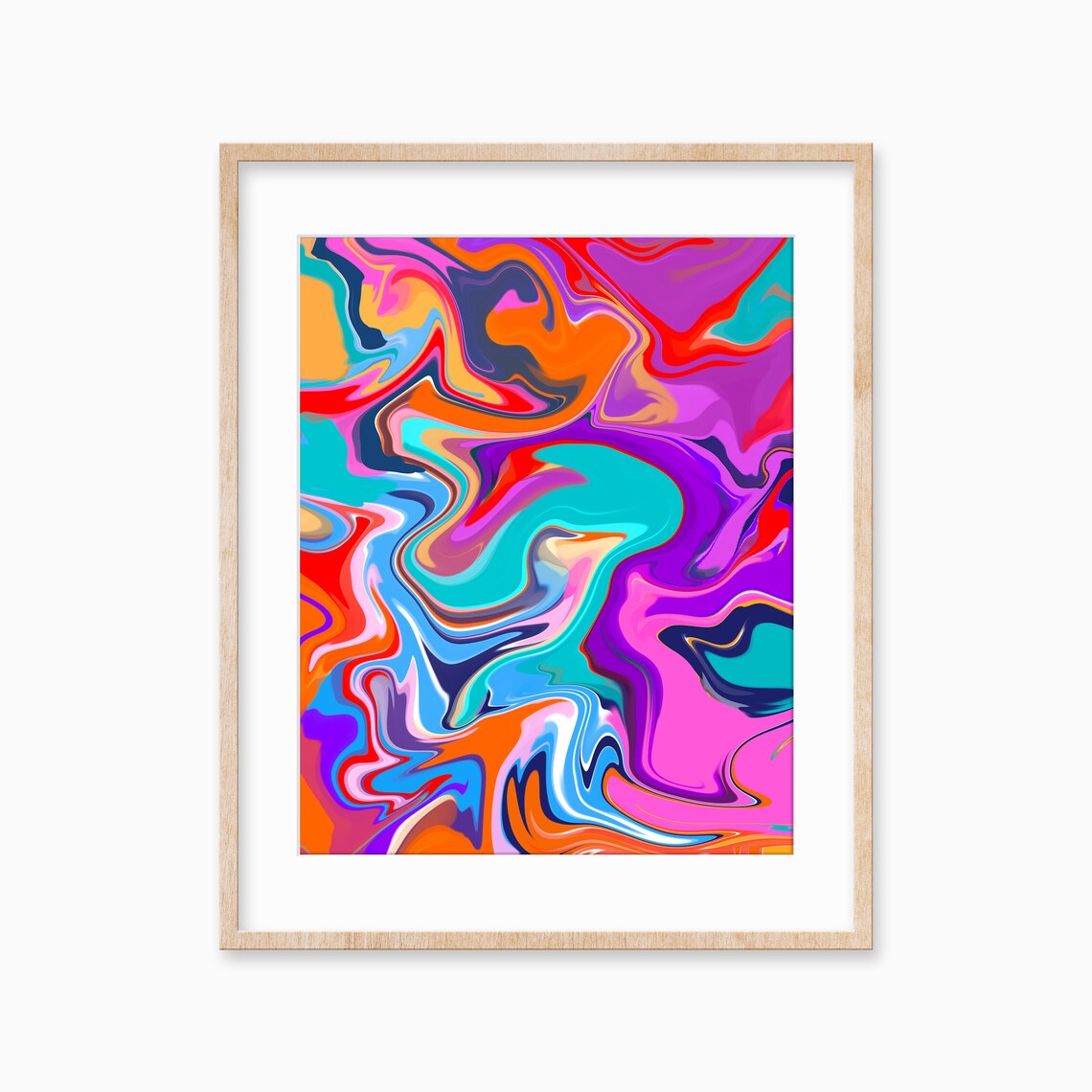Maximalist Abstract Wall Art Statement Print