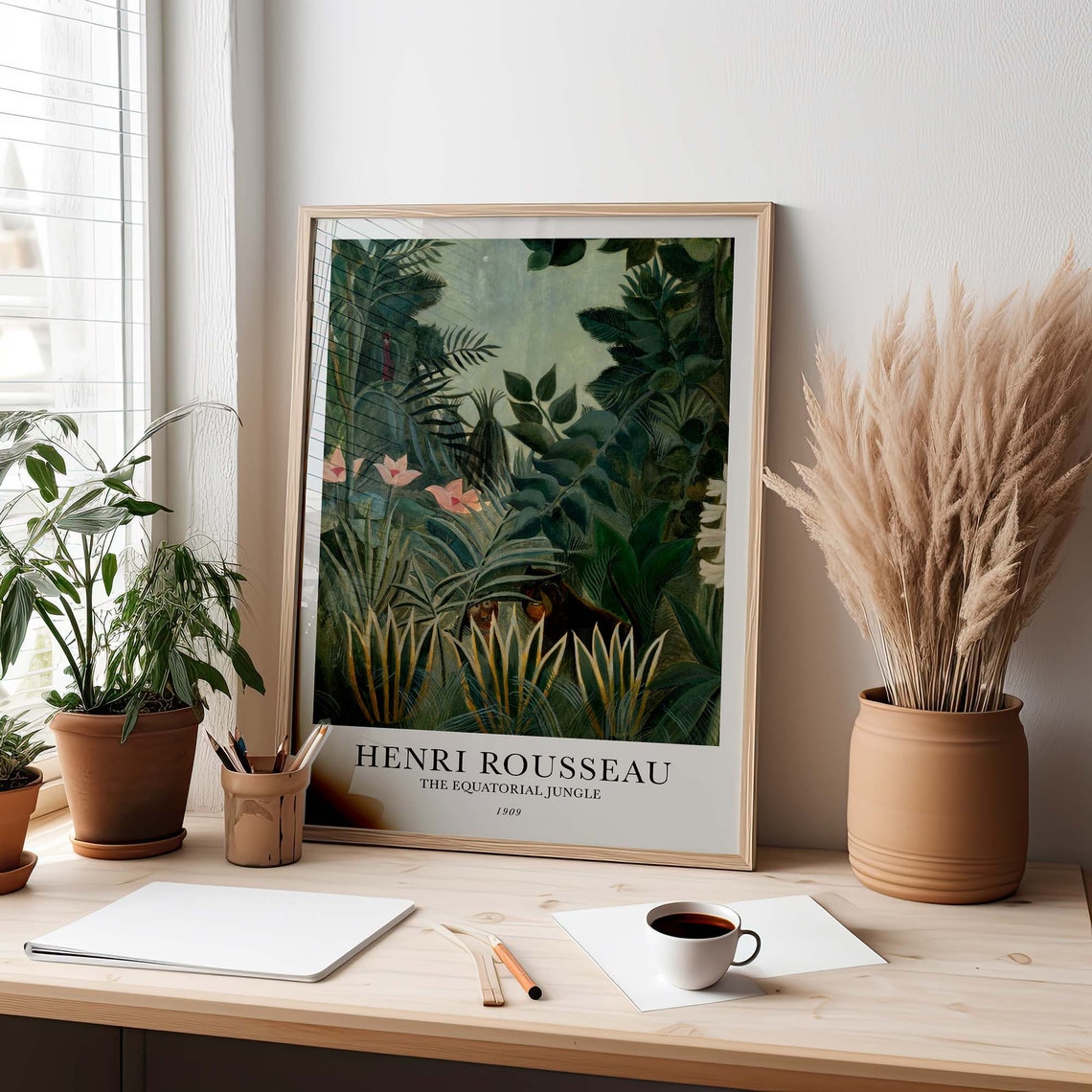 Henri Rousseau The Equatorial Jungle 1909 Art Exhibition Poster - Image 2