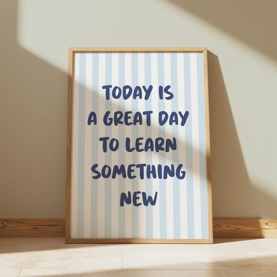 Motivational Quote Poster For Kids Room, Poster