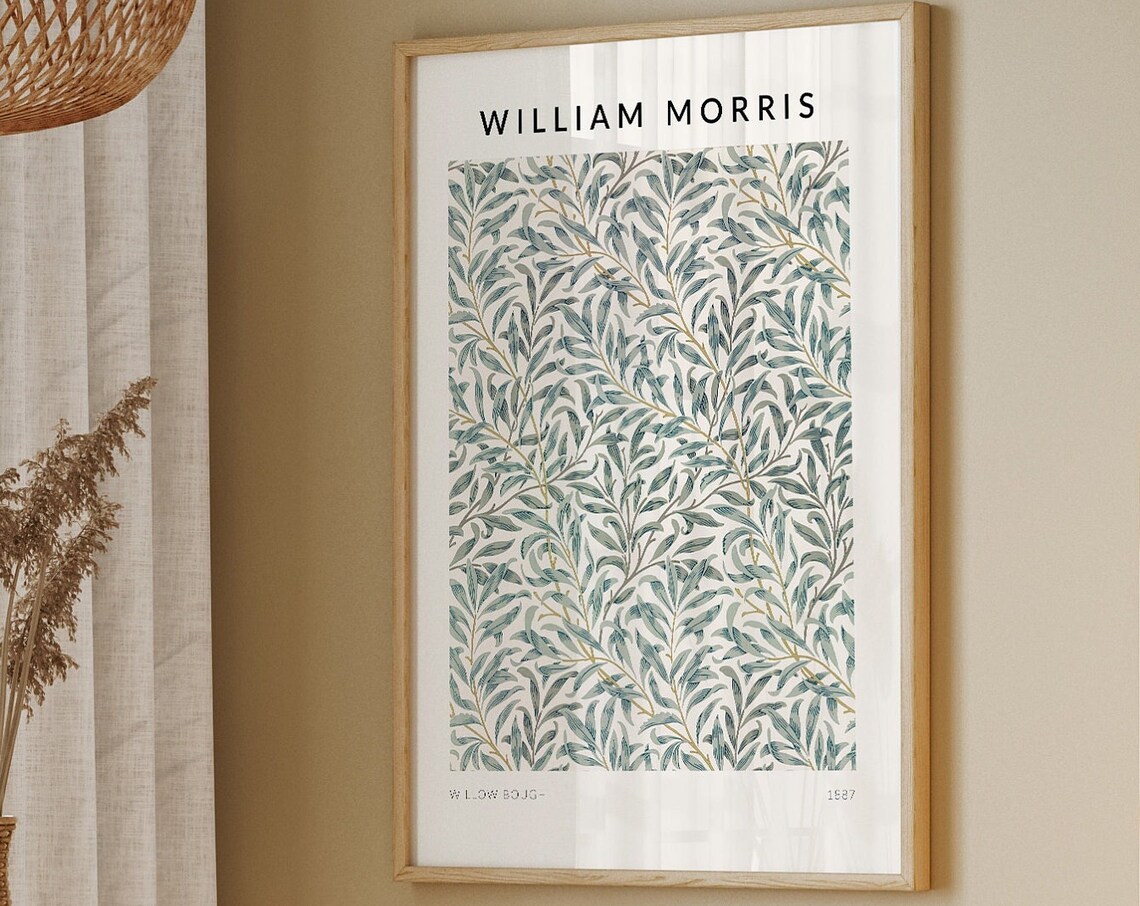 William Morris Mid Century Exhibition Poster Art Print - Image 2