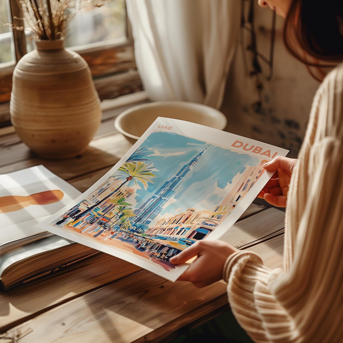 Dubai Travel Poster, Destination Wall Art Print - Image 2