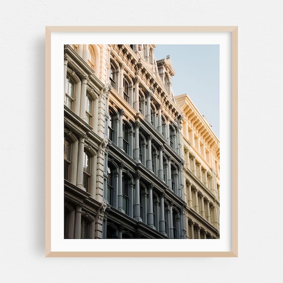 Manhattan SoHo Cast Iron Historic Facade Architecture Photography Poster