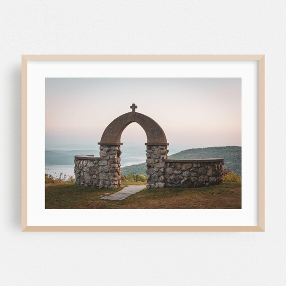 Cragsmoor New York Stone Arch Memorial Over Mountain Valley Poster