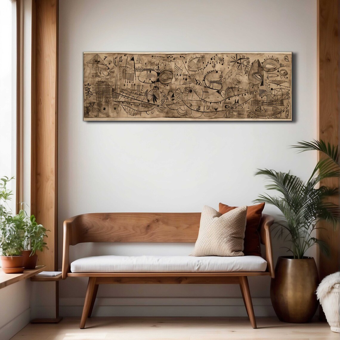 Contemporary Abstract Horizontal Wall Art Print - Image 4