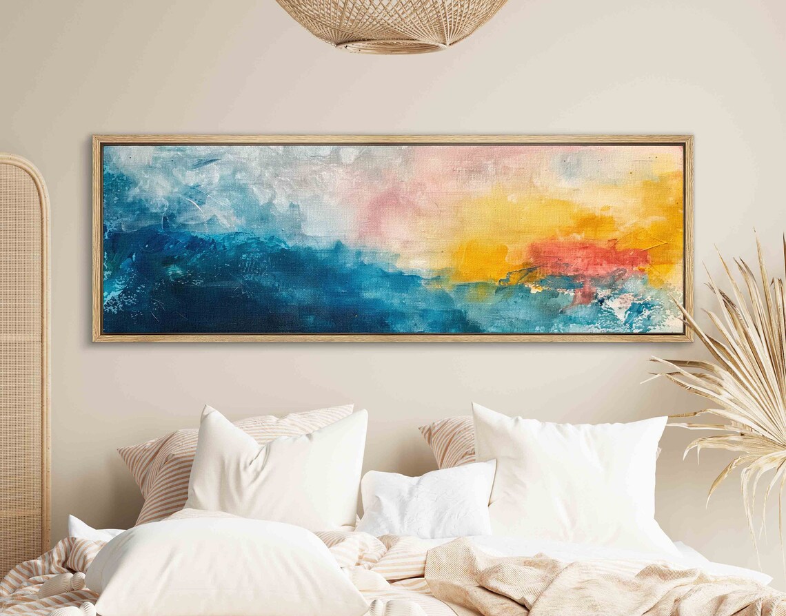 Abstract Seascape, Modern Landscape Wall Art Print - Image 2