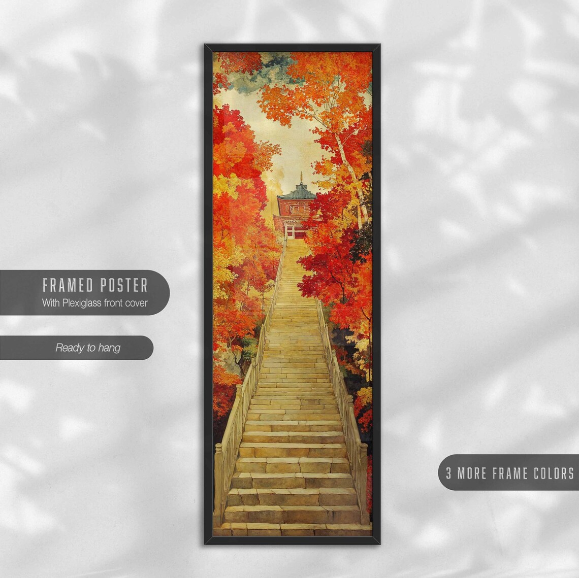 Vintage Japanese Art Print, Boho Wall Decor - Image 4