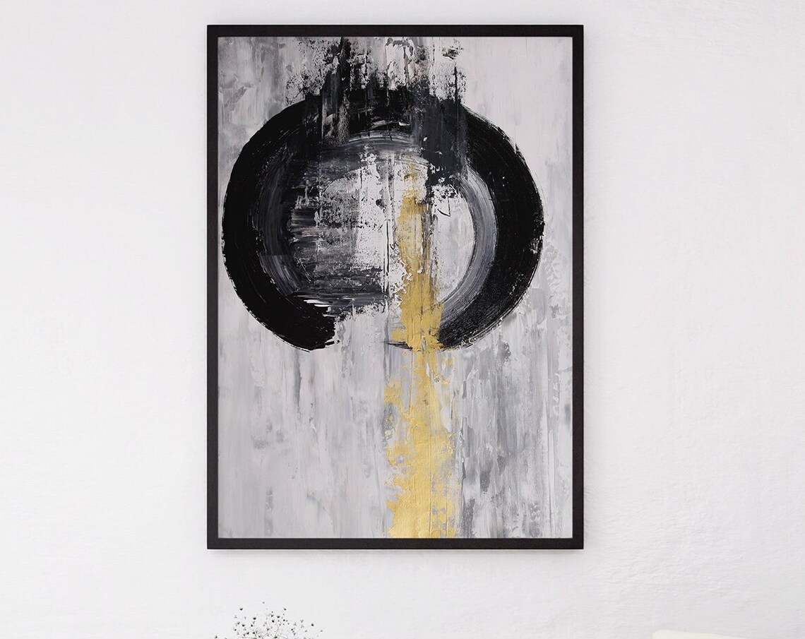 Black-Owned Abstract Painting, Halloween Wall Art