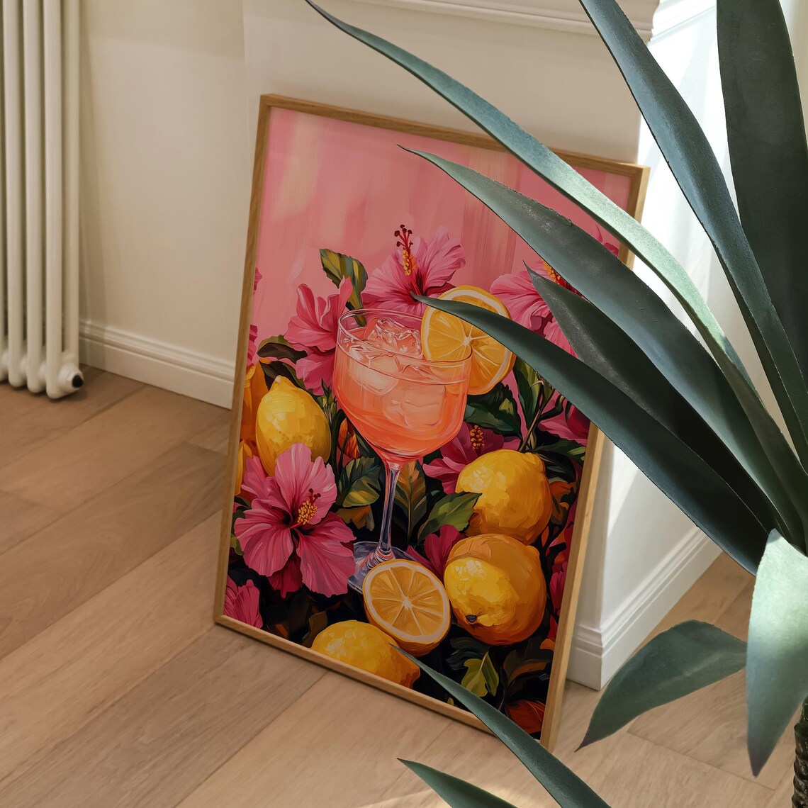 Pink Cocktail - Tropical Summer Drink Poster - Image 3