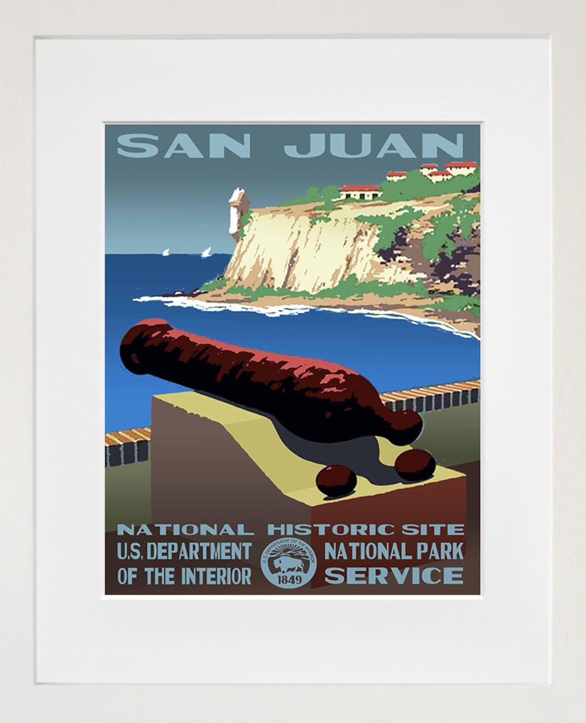 San Juan National Park Travel Poster, Art Print