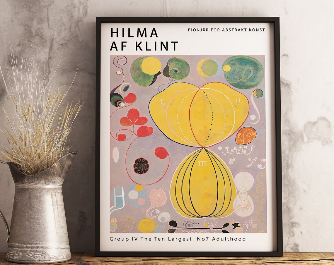 Hilma Af Klint The Ten Largest No 7 Adulthood Abstract Poster - Image 3