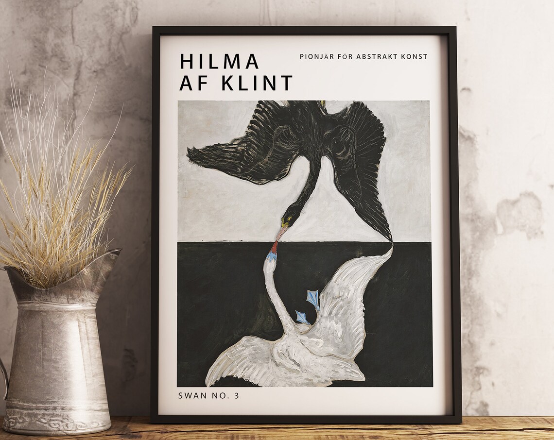 Hilma Af Klint The Swan Abstract Art Print - Image 3