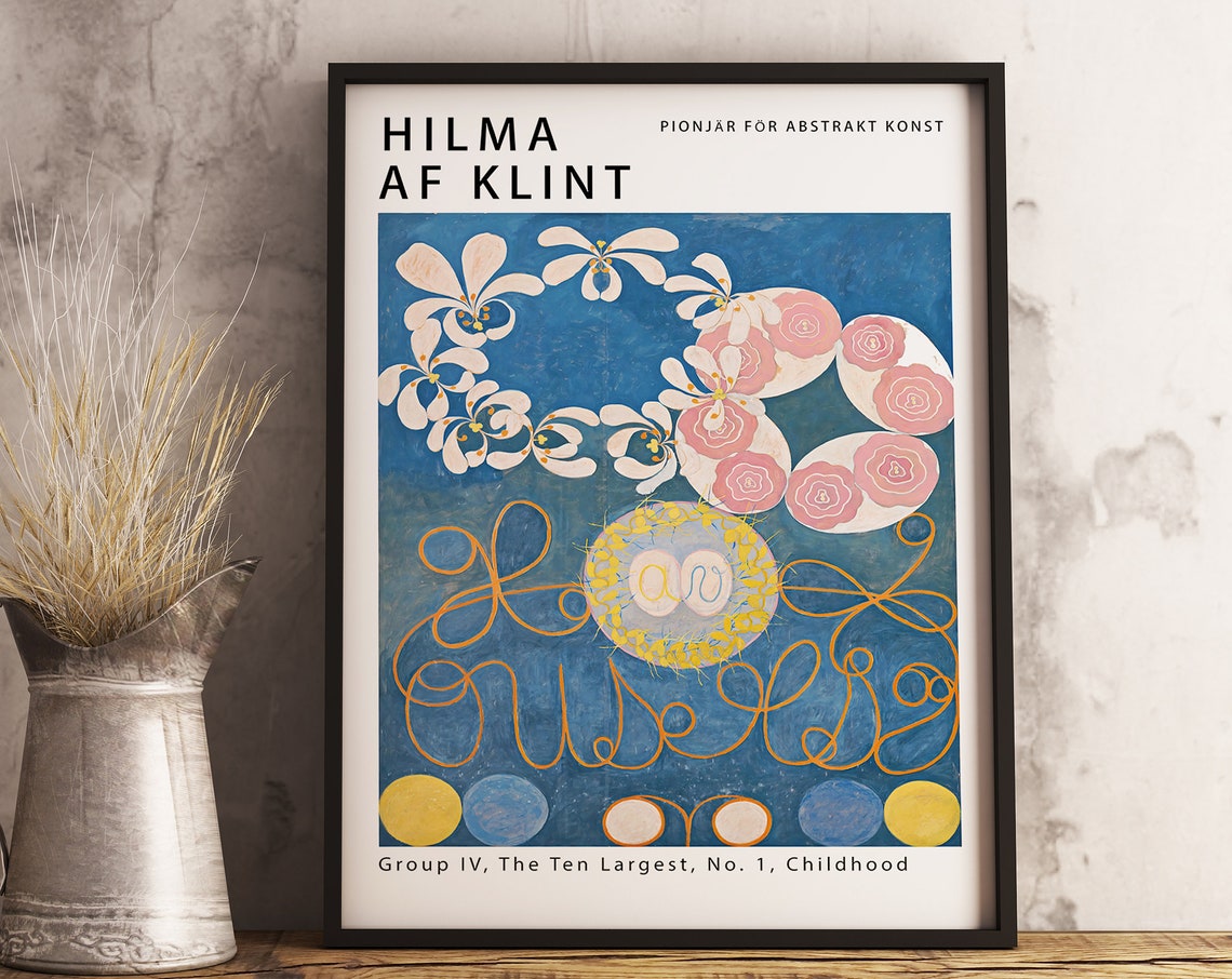 Hilma af Klint The Ten Largest No 1 Childhood Abstract Art Poster - Image 3