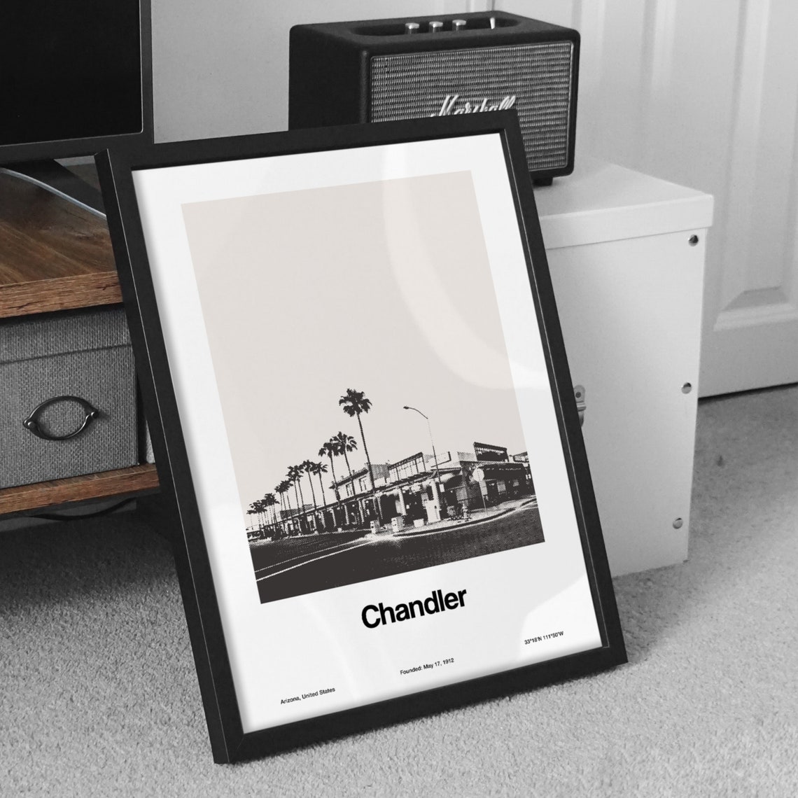 Chandler Arizona Minimalist Custom City Art Print - Image 3