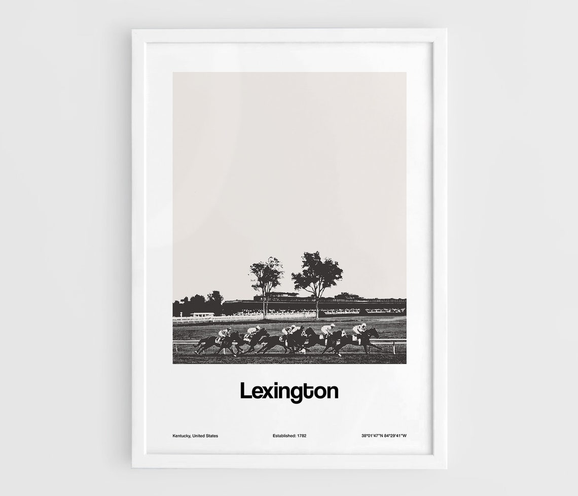 Lexington Kentucky Minimalist Custom City Art Print