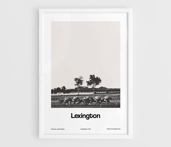 Lexington Kentucky Minimalist Custom City Art Print