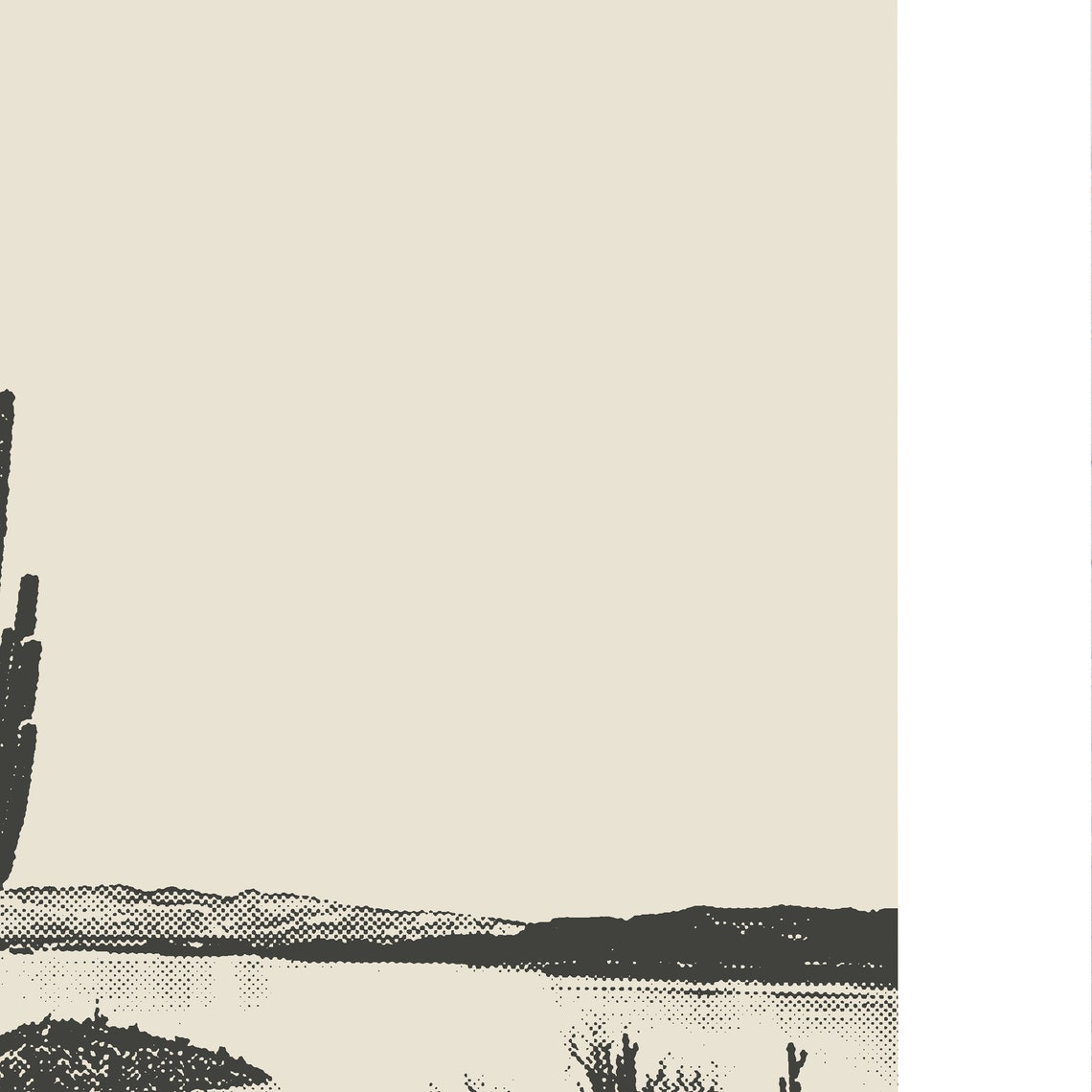 Peoria Az Print Peoria Arizona Poster Peoria Lake Pleasant Regional Park Black White Peoria Photo Wall Art Minimalist Custom City Print - Image 2