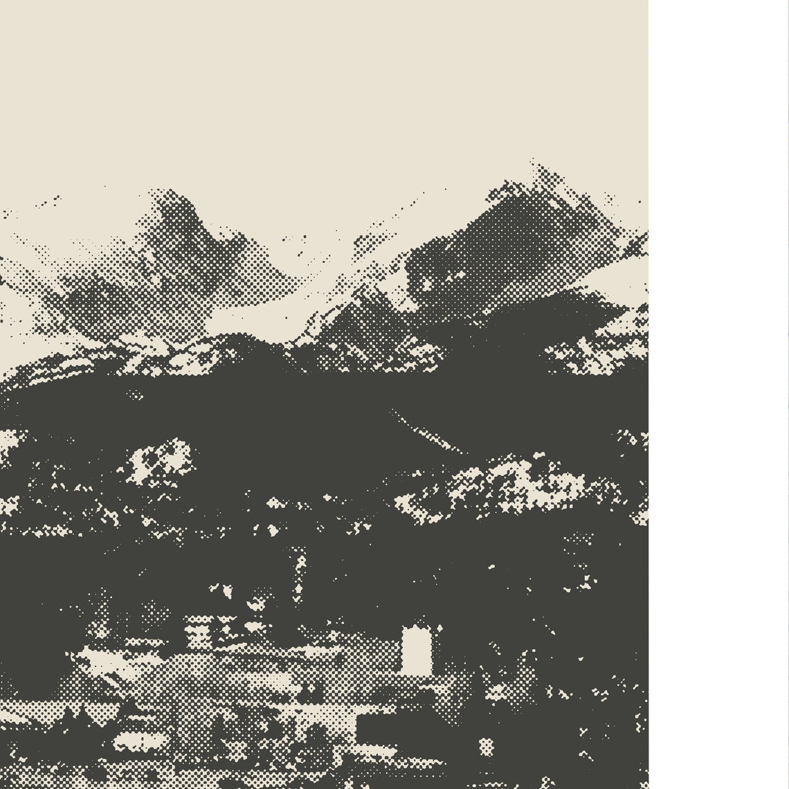 Estes Park Colorado Minimalist Travel Poster, Downtown - Image 2