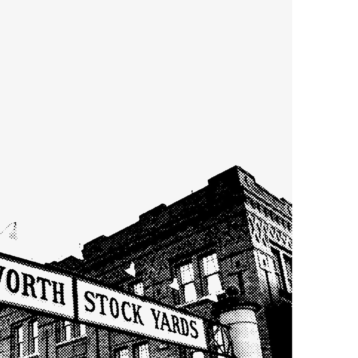 Fort Worth Stockyards Minimalist Travel Poster - Image 3