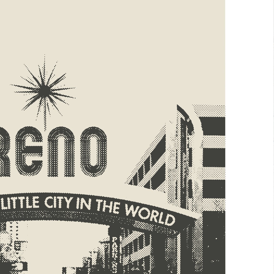 Reno Nevada Minimalist Travel Poster, City Print - Image 3