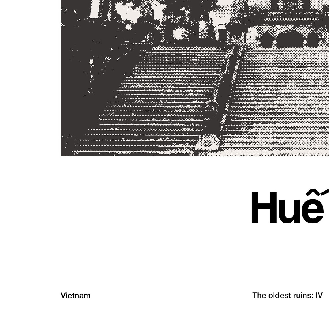 Hue City, Emperor Khi Nh Tomb Vietnam Travel Poster - Image 3