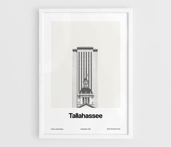 Custom Tallahassee Florida Minimalist Art Print