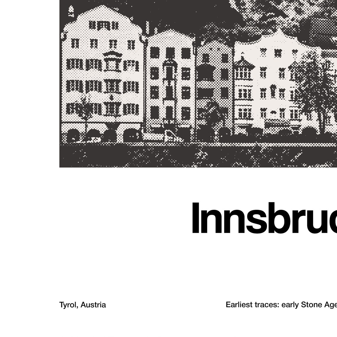 Innsbruck Austria Minimalist Travel Poster Print - Image 3