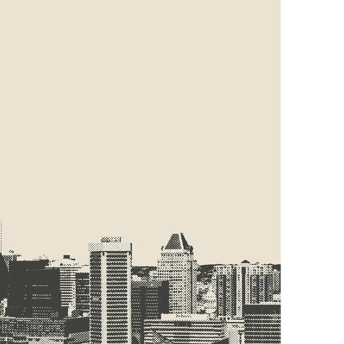 Baltimore Inner Harbor, Maryland Minimalist Art Print - Image 4