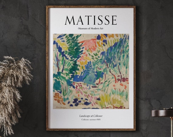Matisse Poster Landscape At Collioure 1905 Museum Of Modern Art Ideal Gift Living Room Instant