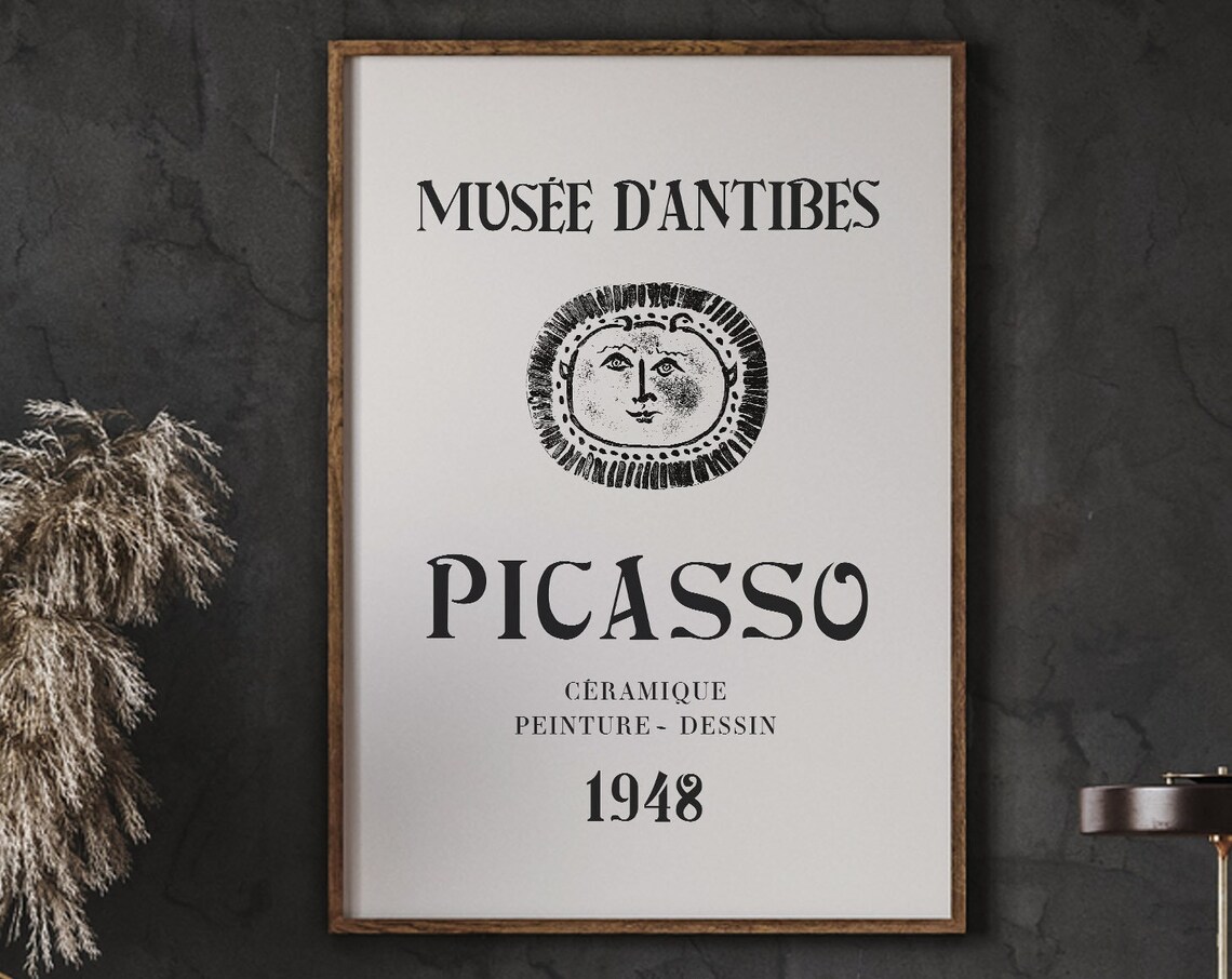 Pablo Picasso Minimalist Line Drawing, Art Print