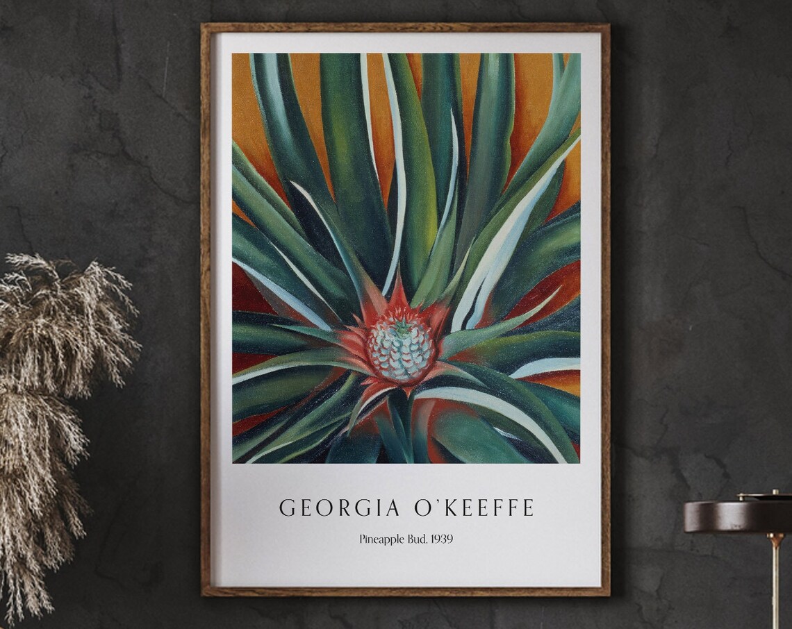 Georgia O'Keeffe Pineapple Bud 1939 Art Print
