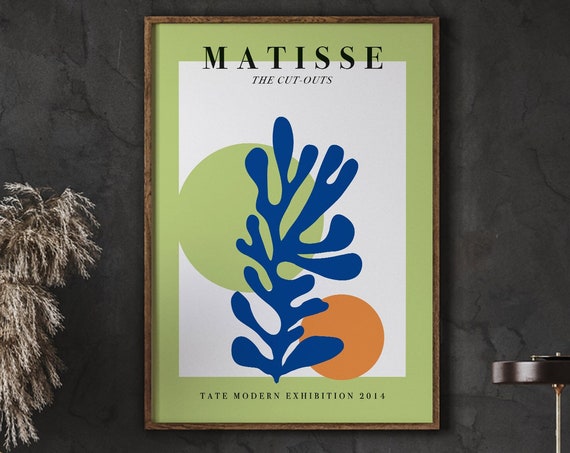 Matisse Sunset Inspired Cutout, Abstract Home Decor
