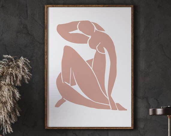 Henri Matisse Blush Nude Papiers Decoupes Minimalist Art Print