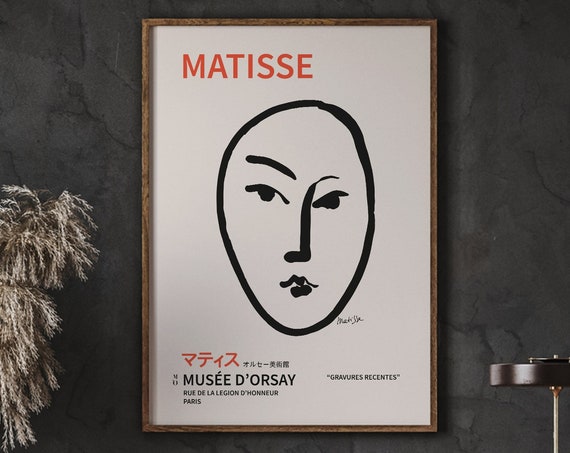 Matisse Vintage Poster Bedroom Art Minimalist Print Decor Or Gift Wall