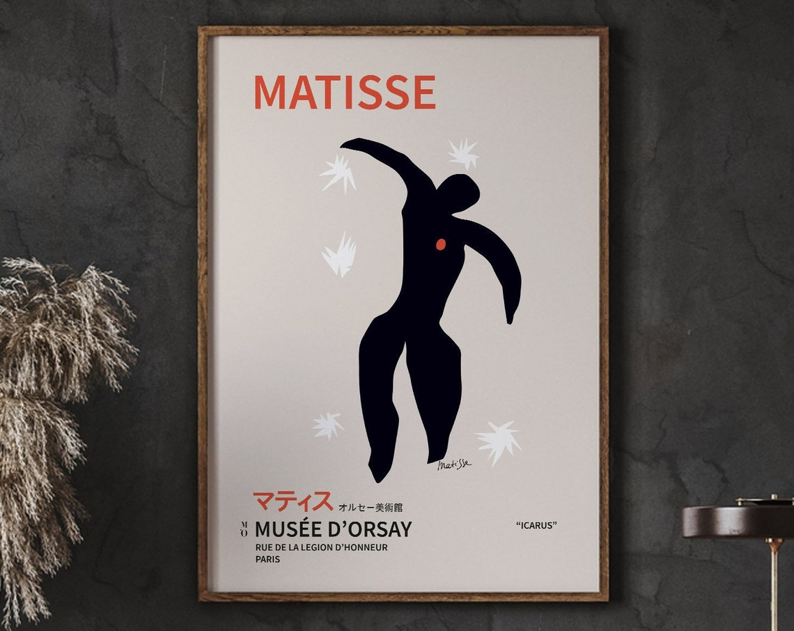 Henri Matisse Icarus Musee dOrsay Paris Exhibition Art Poster