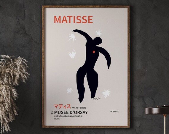 Henri Matisse Icarus Musee dOrsay Paris Exhibition Art Poster